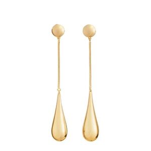Elegant Gold Teardrop Earrings